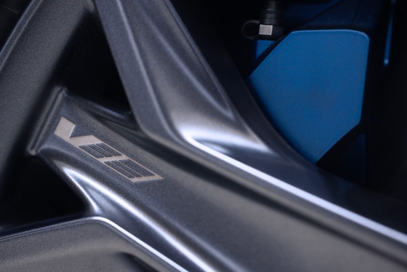 Close-up of the 2026 OPTIQ-V Brembo Performance Front Brakes | Casa Cadillac of Prescott in PRESCOTT AZ