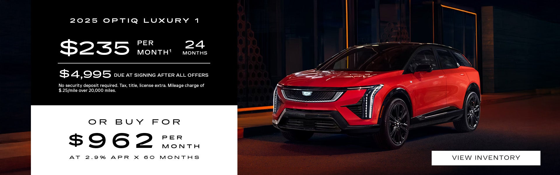 2025 Cadillac OPTIQ – Luxury 1