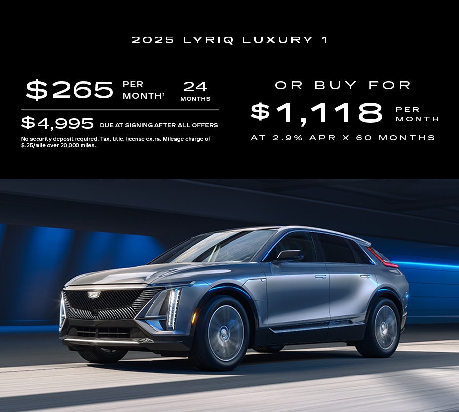 2025 Cadillac LYRIQ – Luxury Level 1