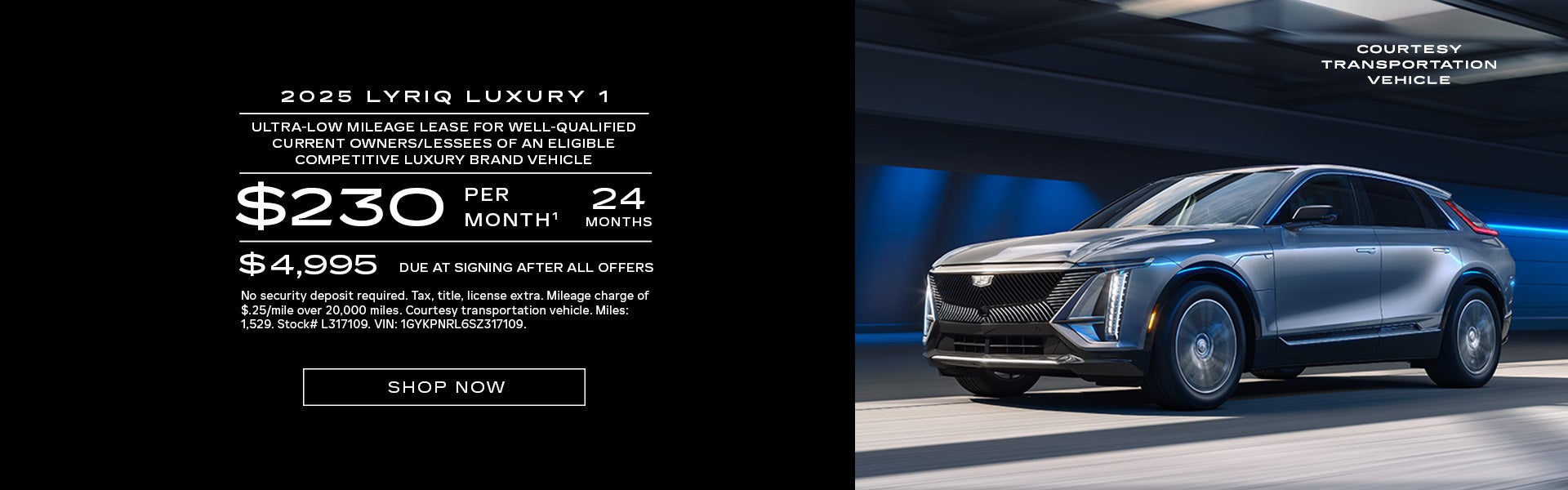 2025 Cadillac LYRIQ – Luxury Level 1