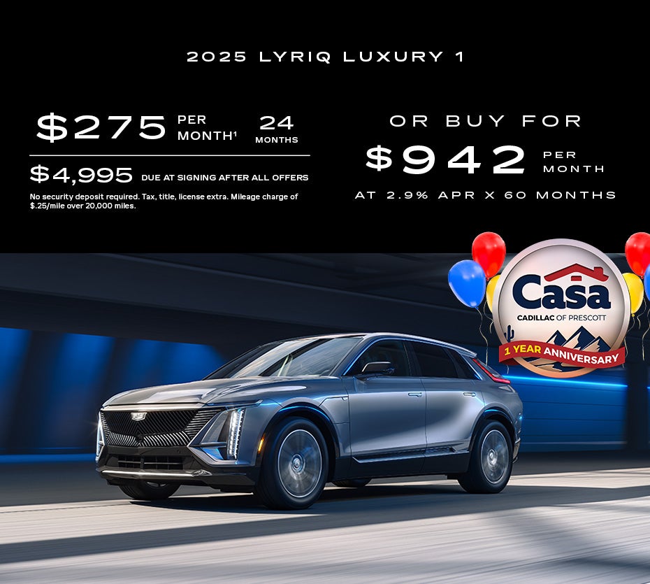 2025 Cadillac LYRIQ – Luxury Level 1