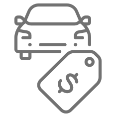 car with price tag icon